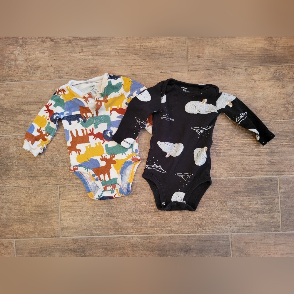 2 long sleeves 6M